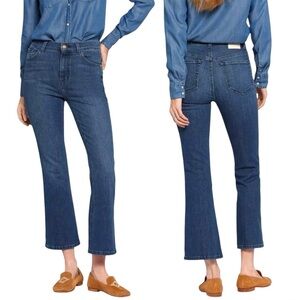 CURRENT/ELLIOTT The Boulevard High-mid Rise Crop Bootcut Jean Misty Wash Size 27